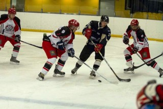 Frá leiknum gærkvöld