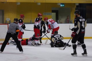 Frá leiknum í gær