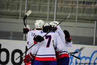 Fagnað á mótinu 2014