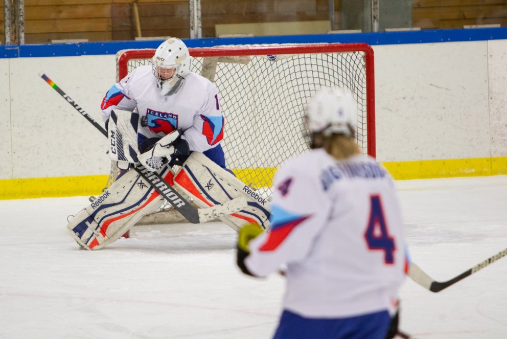 Andrea Diljá Jóhannesdóttir, markmaður U18 kvennaliðs Íslands, hefur varið 68 skot í tveim leikjum.