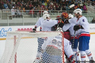 Úr leik Íslands og Spánar