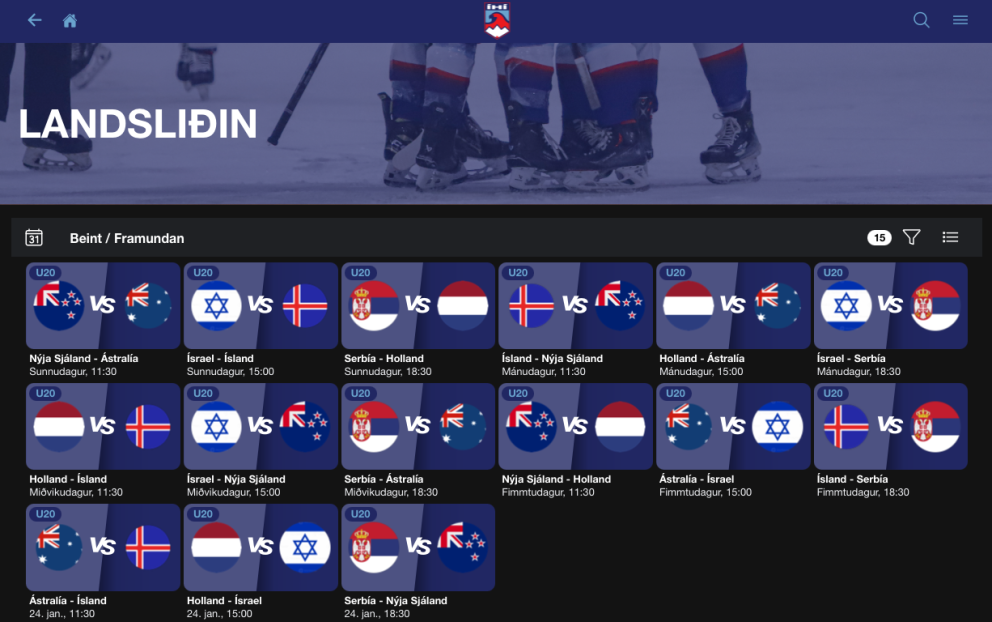 U20 lagðir af stað til Serbíu - Allir leikir liðsins í beinni á streymisveitu ÍHÍ