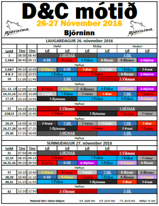 D&C mótið 5.6. og 7. flokkur íshokkí