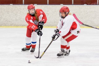 Frá leiknum í gærkvöld