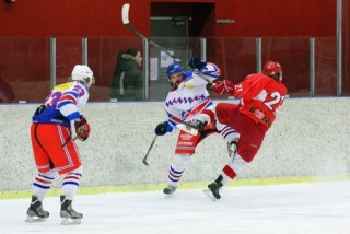 Frá leik Víkingar og SR