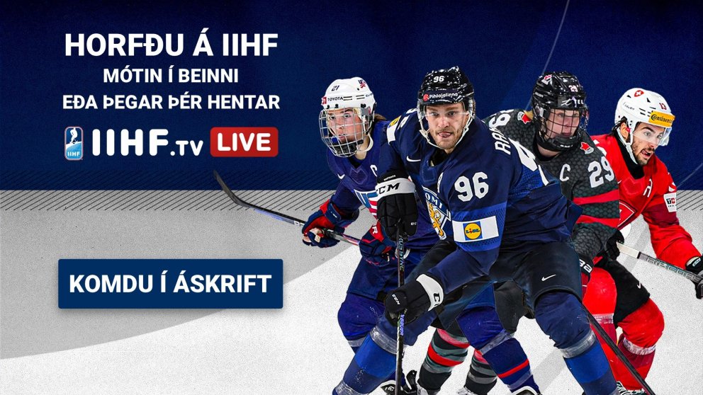 Beinar útsendingar frá IIHF komnar á einn stað