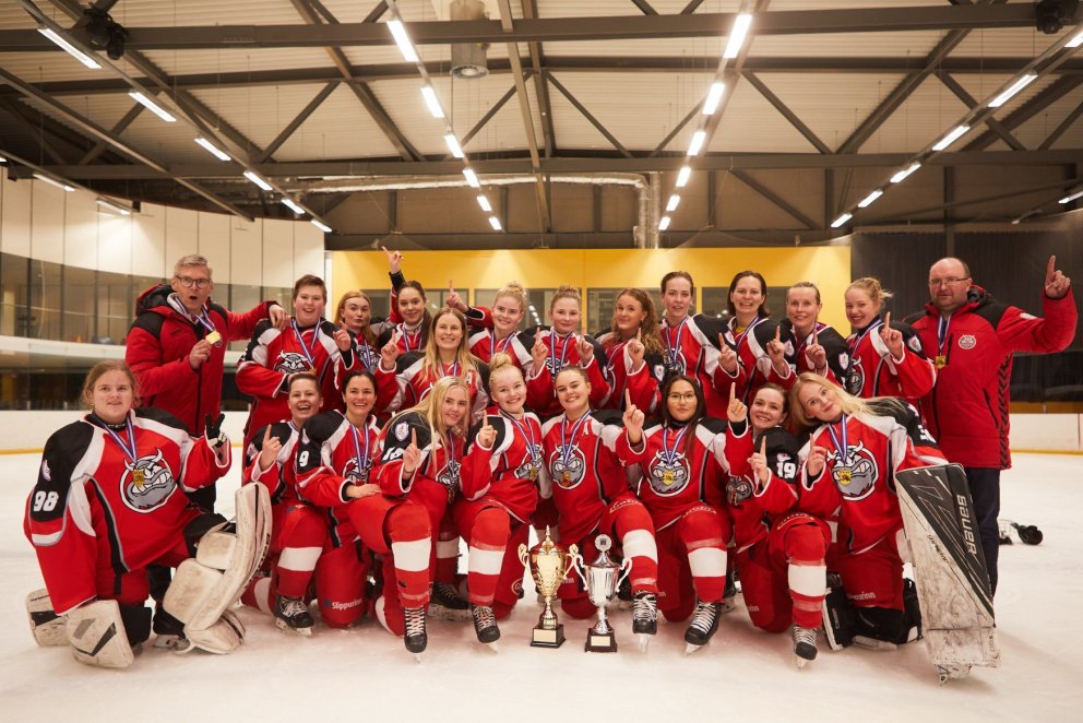 SA er Íslandsmeistari kvenna í íshokkí 2020