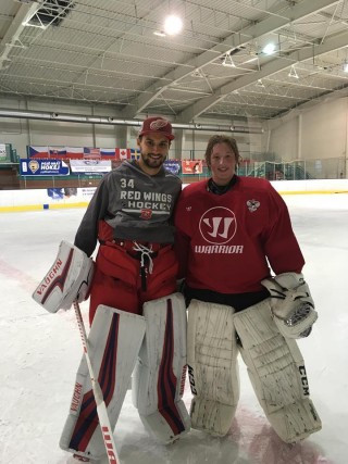 Maksimilian og Petr Mrazek