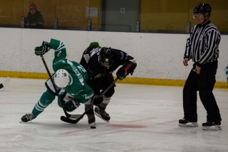 Frá leiknum í gær