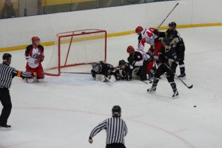 Frá leiknum á laugardag