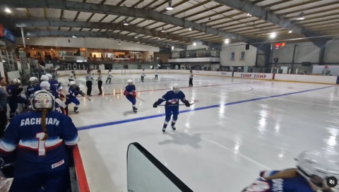 Frá leikmannabekknum í Búlgaríu við upphaf leiks