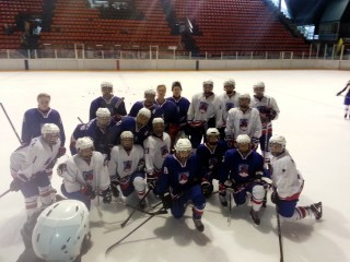 Frá æfingu liðsins