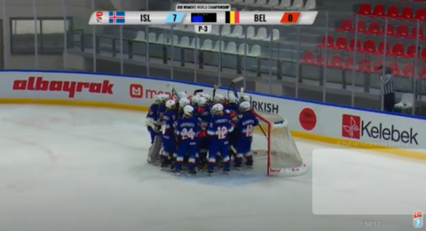 Fagnað eftir stórsigur á Belgum 7-0