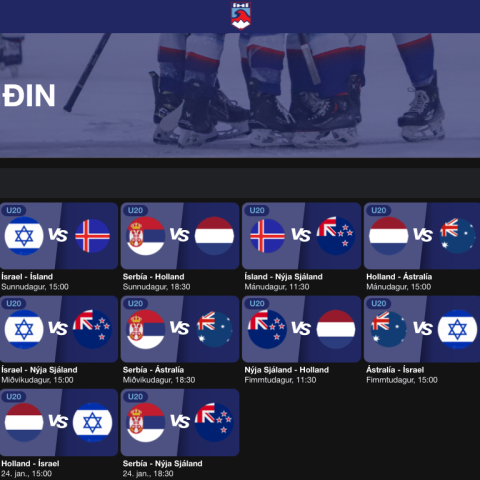 U20 lagðir af stað til Serbíu - Allir leikir liðsins í beinni á streymisveitu ÍHÍ