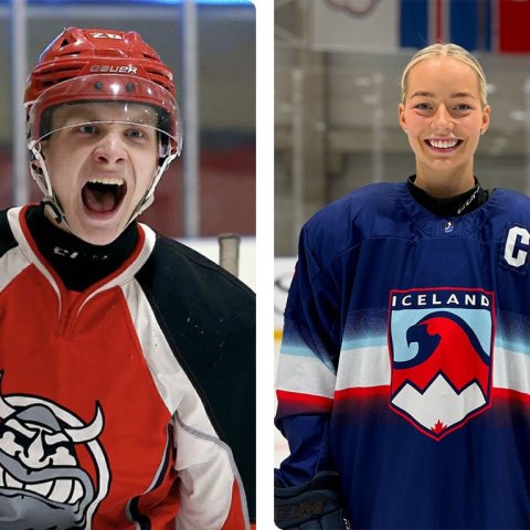 Íshokkífólk ársins 2025: Unnar Rúnarsson og Sunna Björgvinsdóttir
