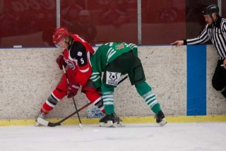 Frá leiknum í gærkvöld