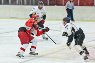 Úr leik Víkinga og Bjarnarins fyrr í vetur