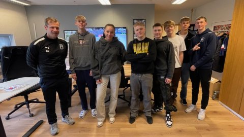 Nemar á íþróttabraut Borgarholtsskóla í heimsókn hjá ÍHÍ