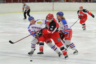 Úr leik Víkinga og SR fyrr á tímabilinu