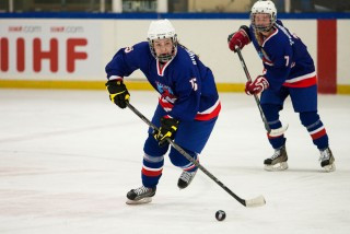 Frá leiknum í gærkvöld