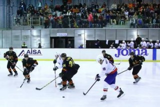 Frá leik okkar manna og spánverja