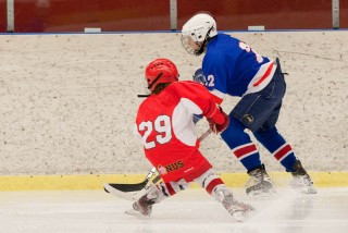 Frá leik í unglingaflokki